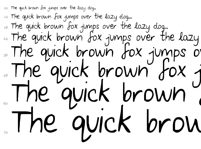 Follow You Into the World font waterfall